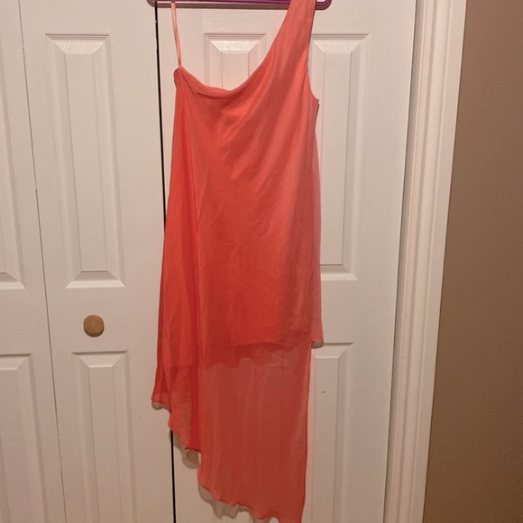 2/$30 NWT ** one shoulder high/low chiffon dress - Picture 2 of 4